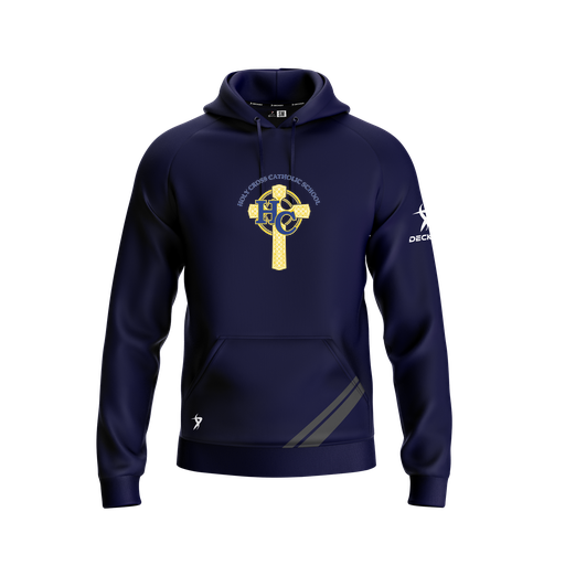 [FOLHSMNV-YXS-LOGO2] Decker Summit Hoodie (Youth XS, Navy, Logo 2)