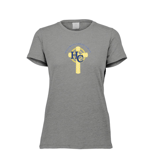 [FTSCUBGY-FAXS-LOGO2] Decker Women's Tri-Blend T-Shirt - Short Sleeve (Female Adult XS, Gray, Logo 2)