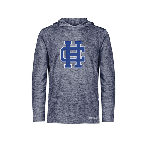 [FOLHCGNV-AS-LOGO3] Decker Men's Charge Hoodie (Adult S, Navy, Logo 3)