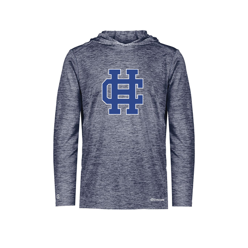 [FOLHCGNV-YS-LOGO3] Decker Youth Charge Hoodie (Youth S, Navy, Logo 3)