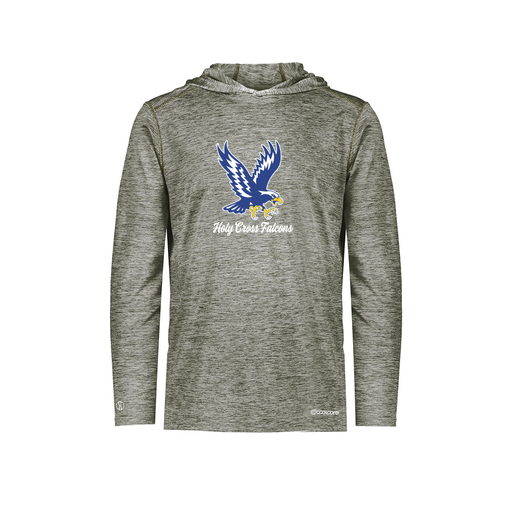 [FOLHCGGY-YS-LOGO1] Decker Youth Charge Hoodie (Youth S, Gray, Logo 1)